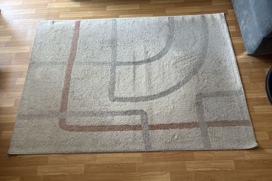Tapis salon avant nettoyage Cosmova